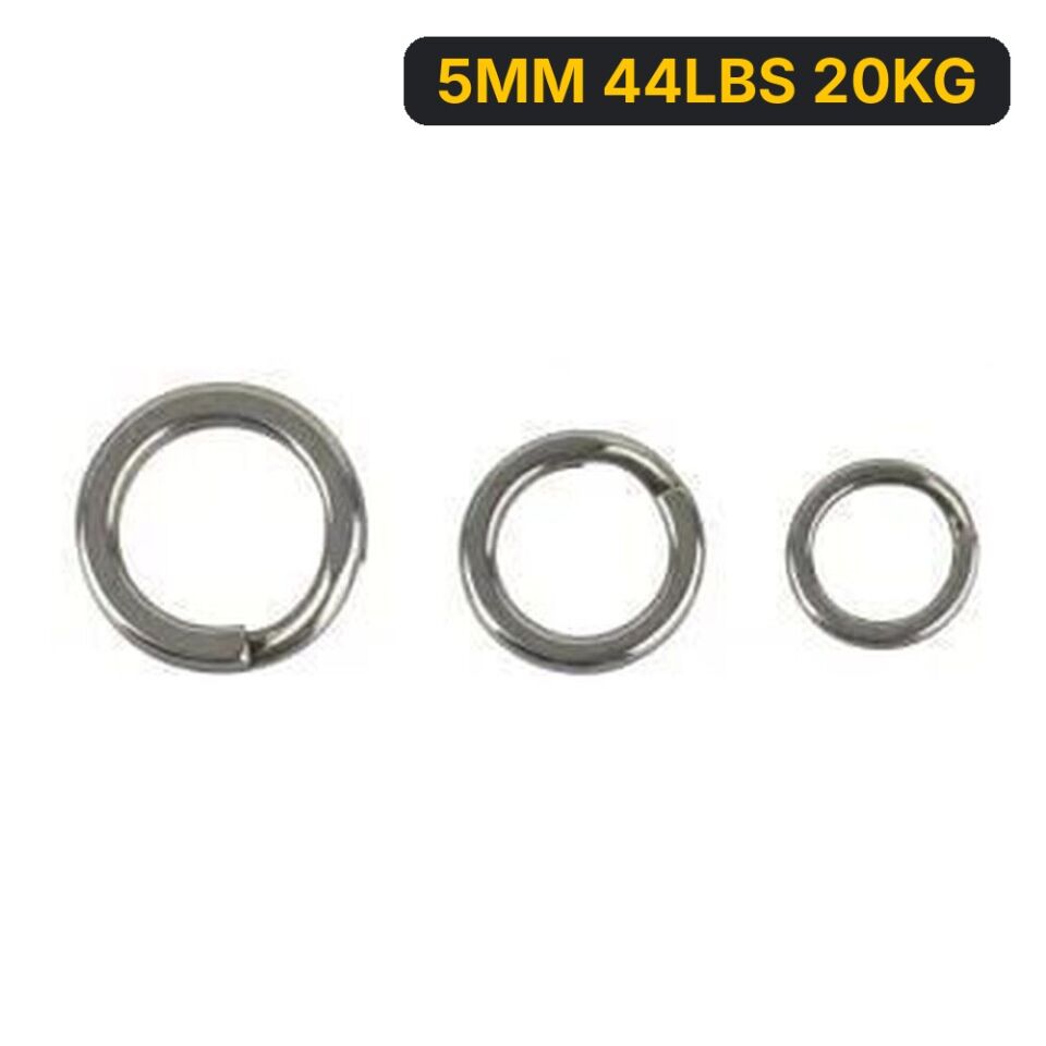 Savage Gear Split ring SS+BLN 10+10 5MM 44LBS 20KG