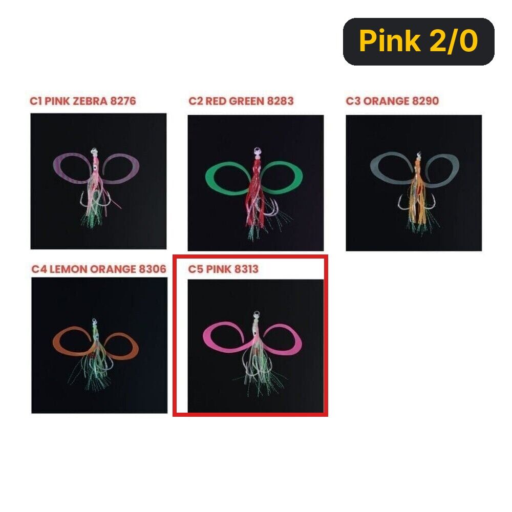 Seabor Squid Hook Skirt Pink 2/0