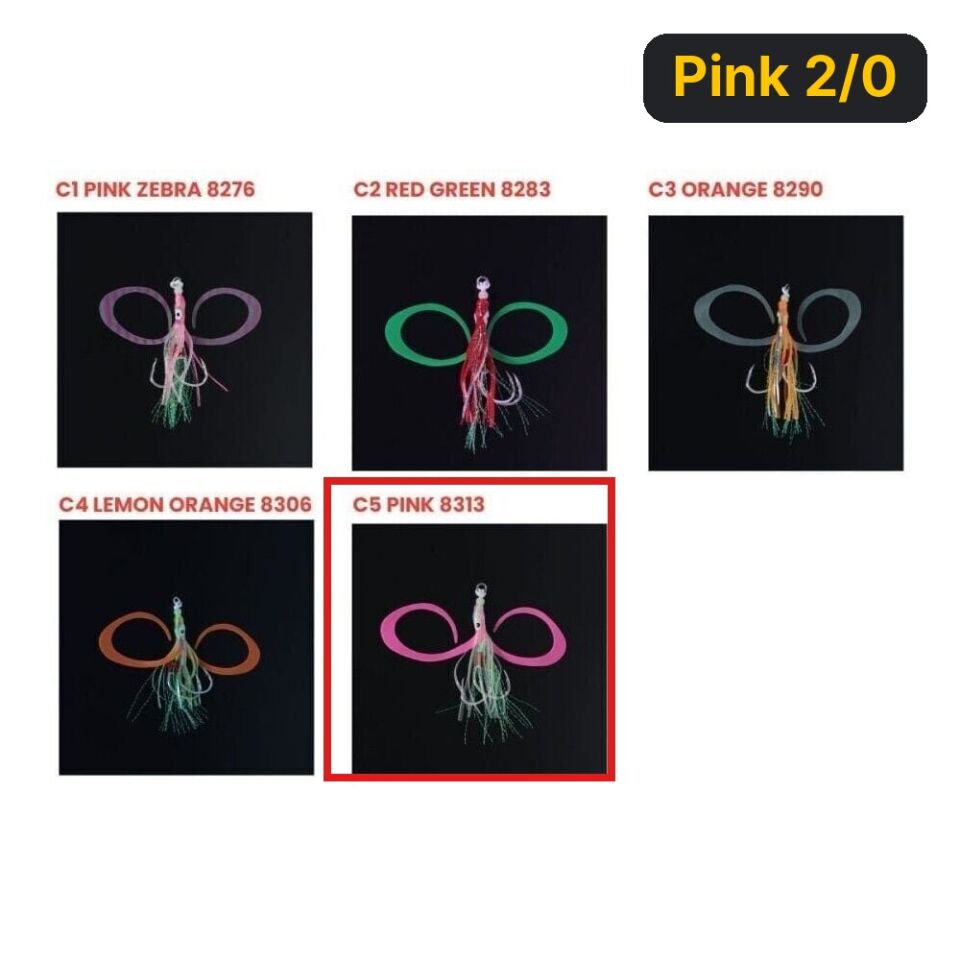 Seabor Squid Hook Skirt Pink 2/0
