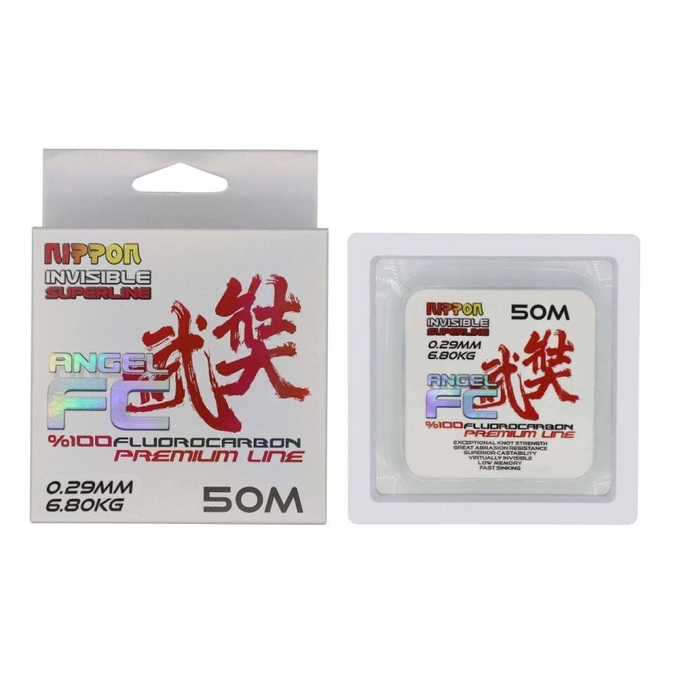 Nippon Angel FluoroCarbon Misina 50 mt 0.25MM