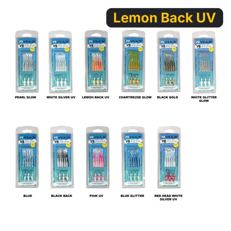 Ryuji V8 8cm 5.5gr Silikon Yem Lemon Back UV