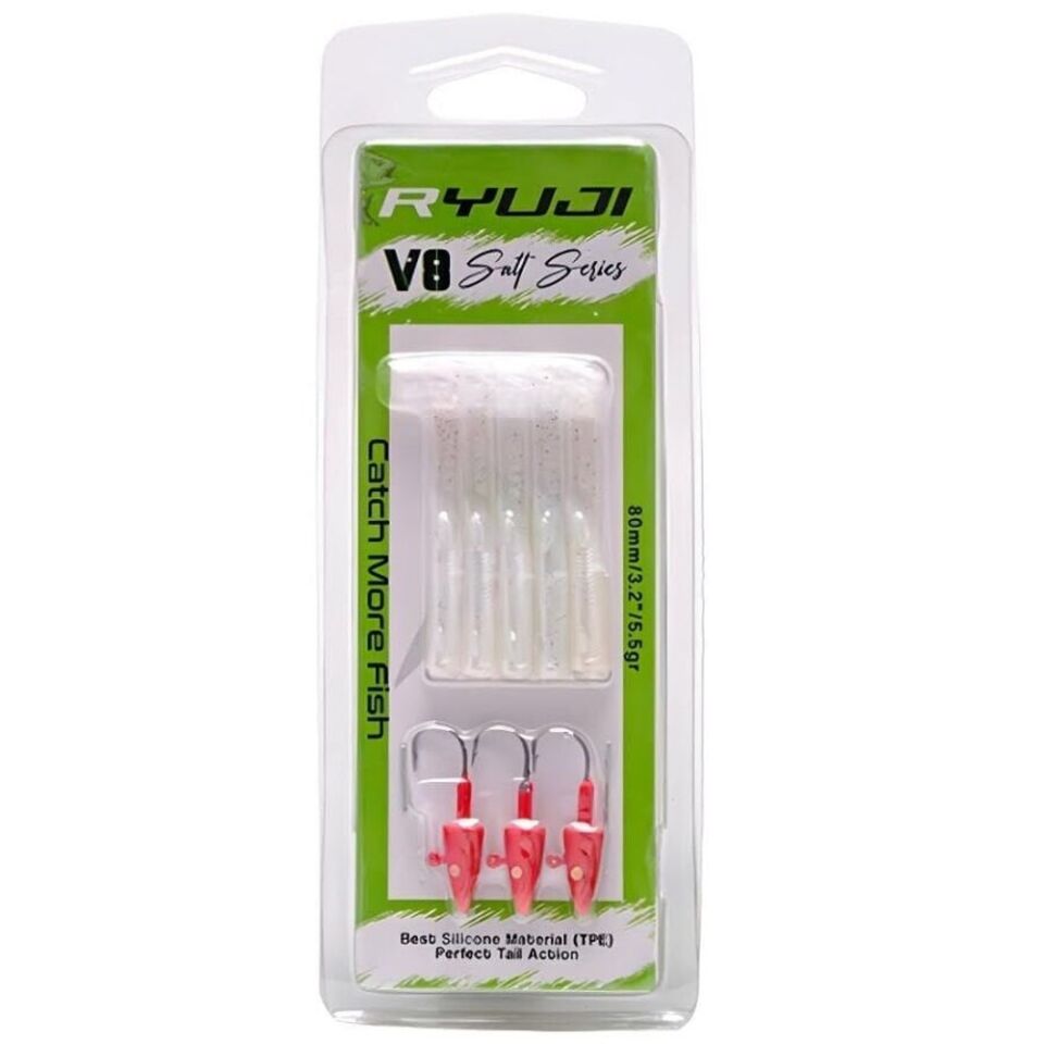 Ryuji V8 8cm 5.5gr Silikon Yem
