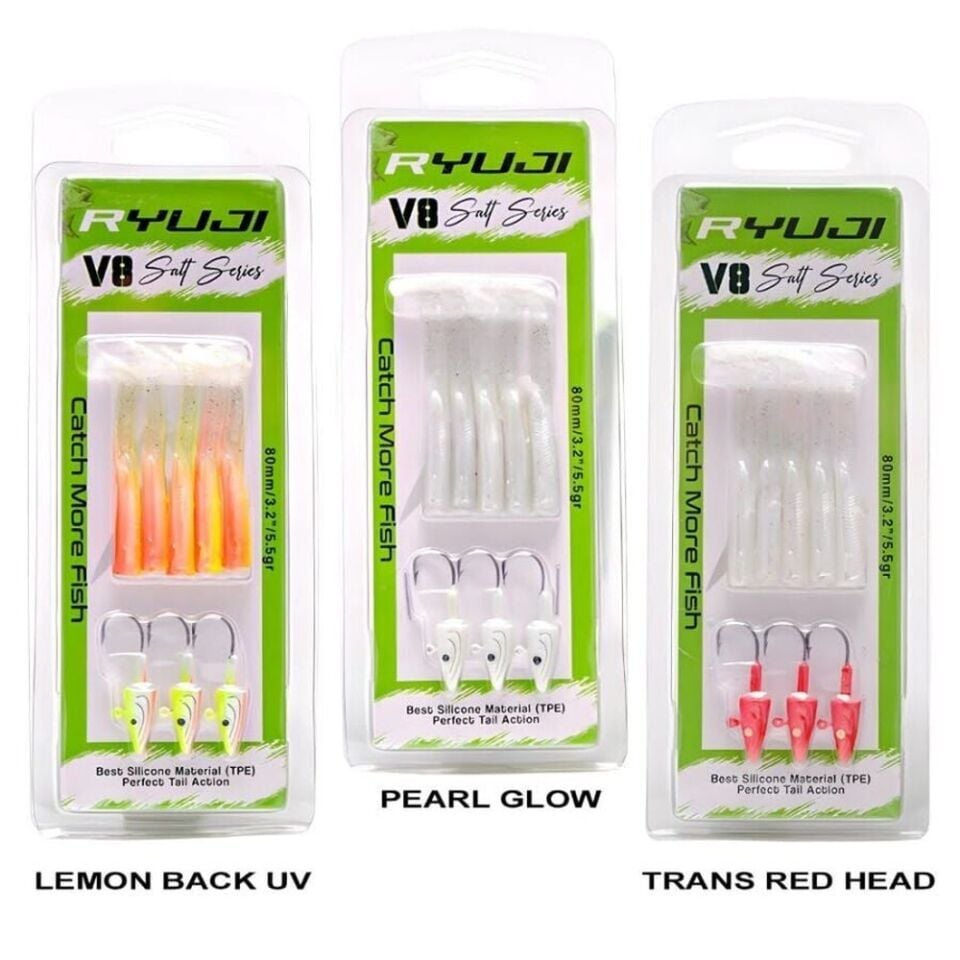 Ryuji V8 8cm 5.5gr Silikon Yem