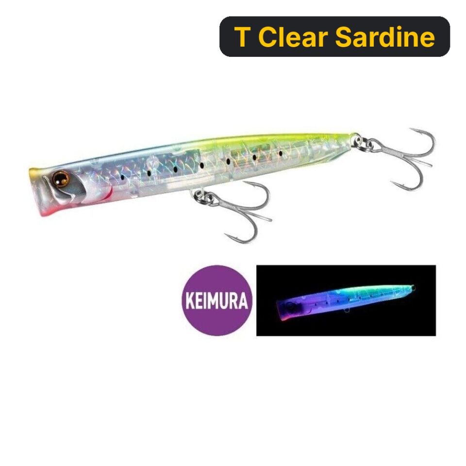 Shimano Exsence Beam Popper 13 Cm 29 Gr Su Üstü Popper Maket Yem T Clear Sardine
