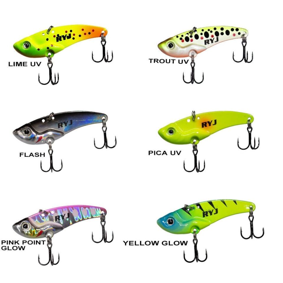 Ryuji Mirror Vib 9gr / 4.5cm Jig Yem Pink Zebra Glow
