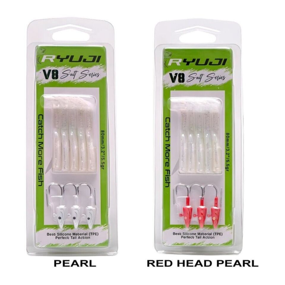 Ryuji V8 8cm 5.5gr Silikon Yem PEARL