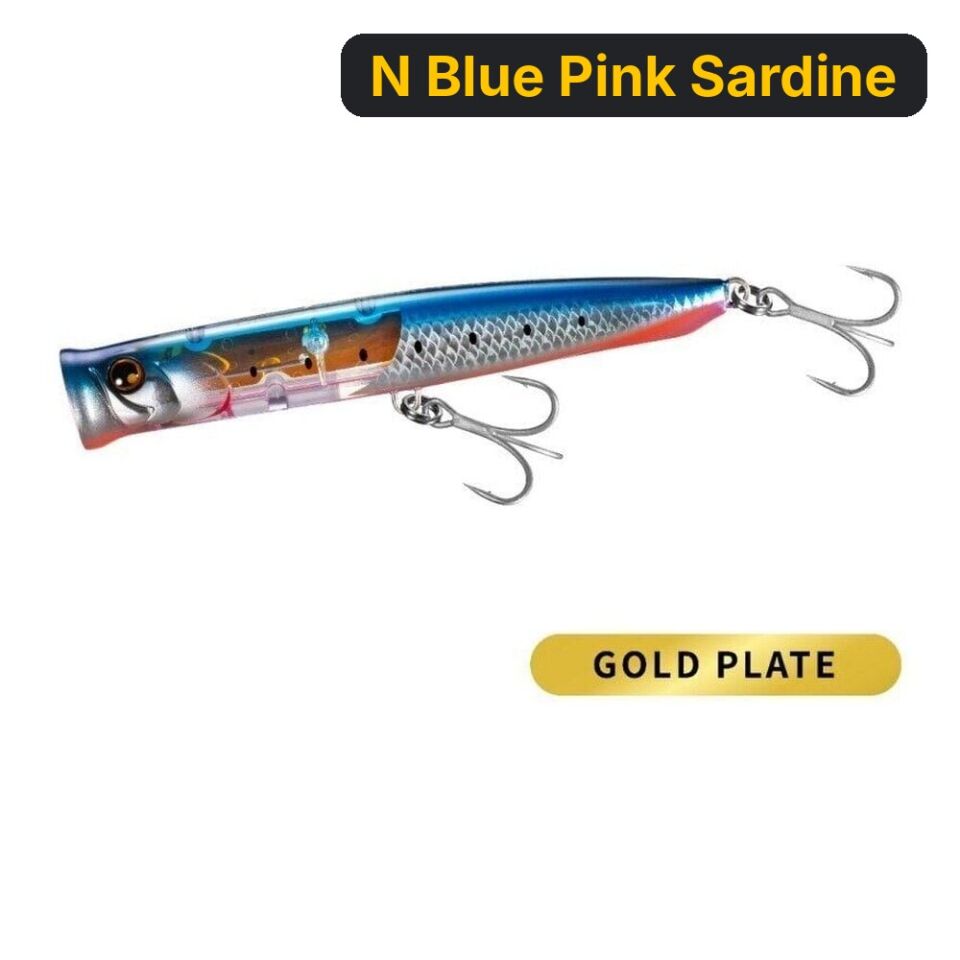 Shimano Exsence Beam Popper 13 Cm 29 Gr Su Üstü Popper Maket Yem N Blue Pink Sardine