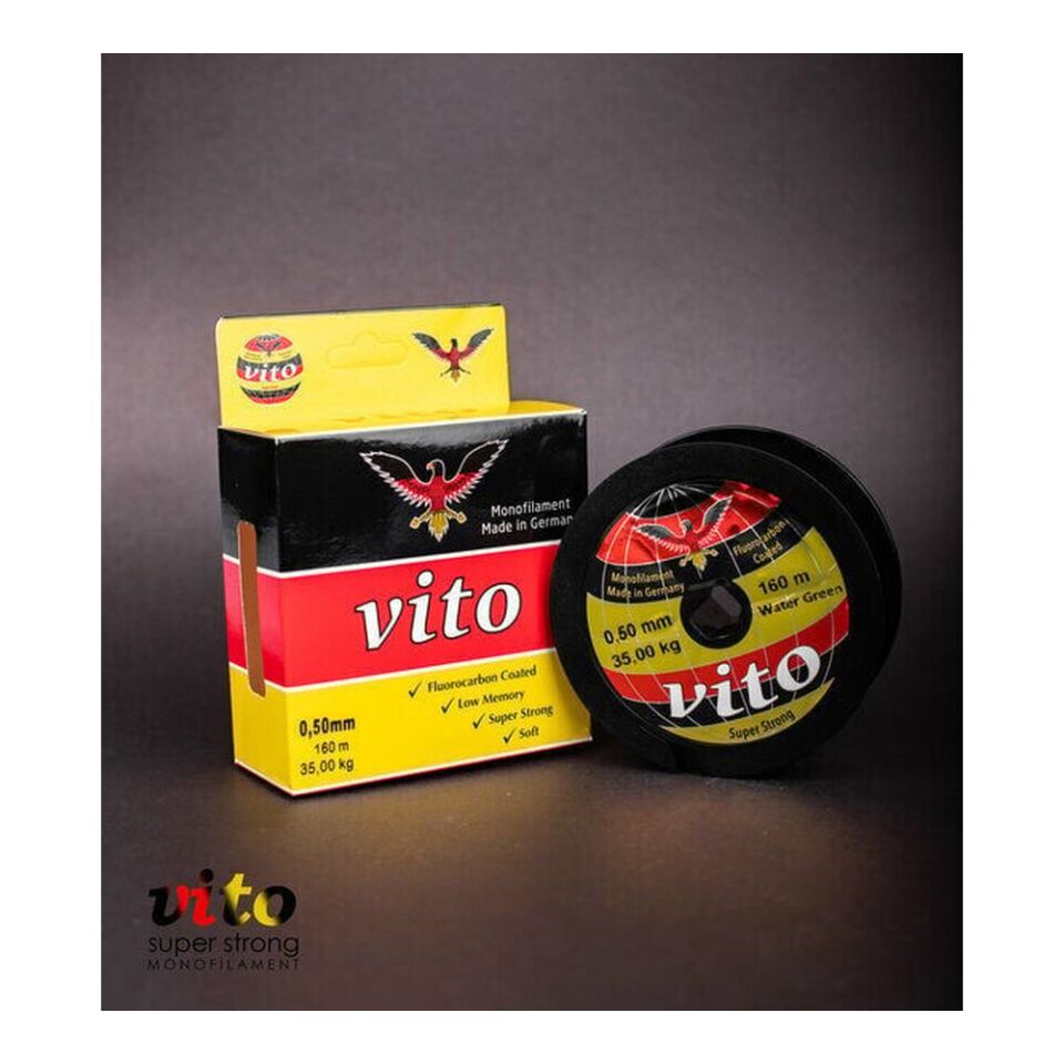 Vito 160 MT Yeşil  Fluorocarbon Kaplama Misina 0.40 MM