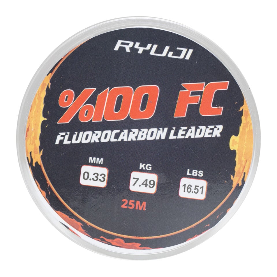 Ryuji %100 FC 25m Fluoro Carbon Leader Misina