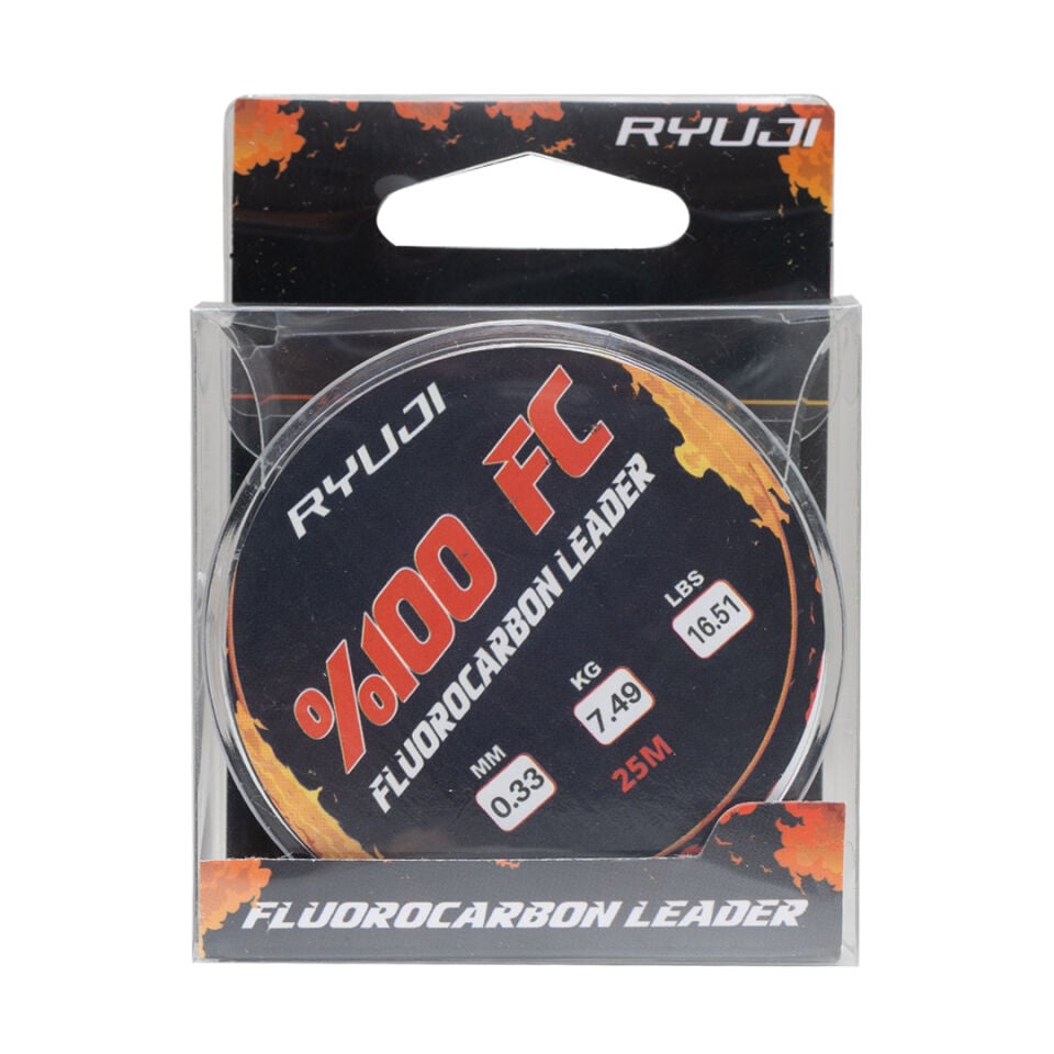 Ryuji %100 FC 25m Fluoro Carbon Leader Misina