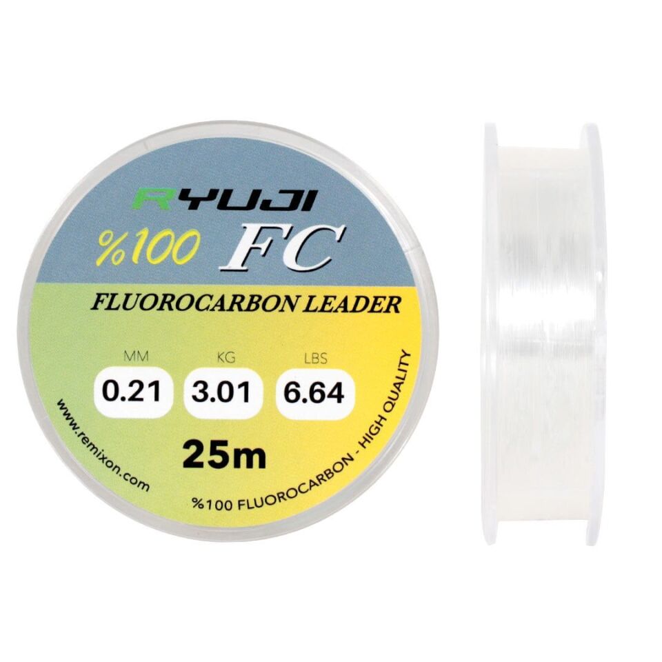 Ryuji %100 FC 25m Fluoro Carbon Leader Misina 0.16MM