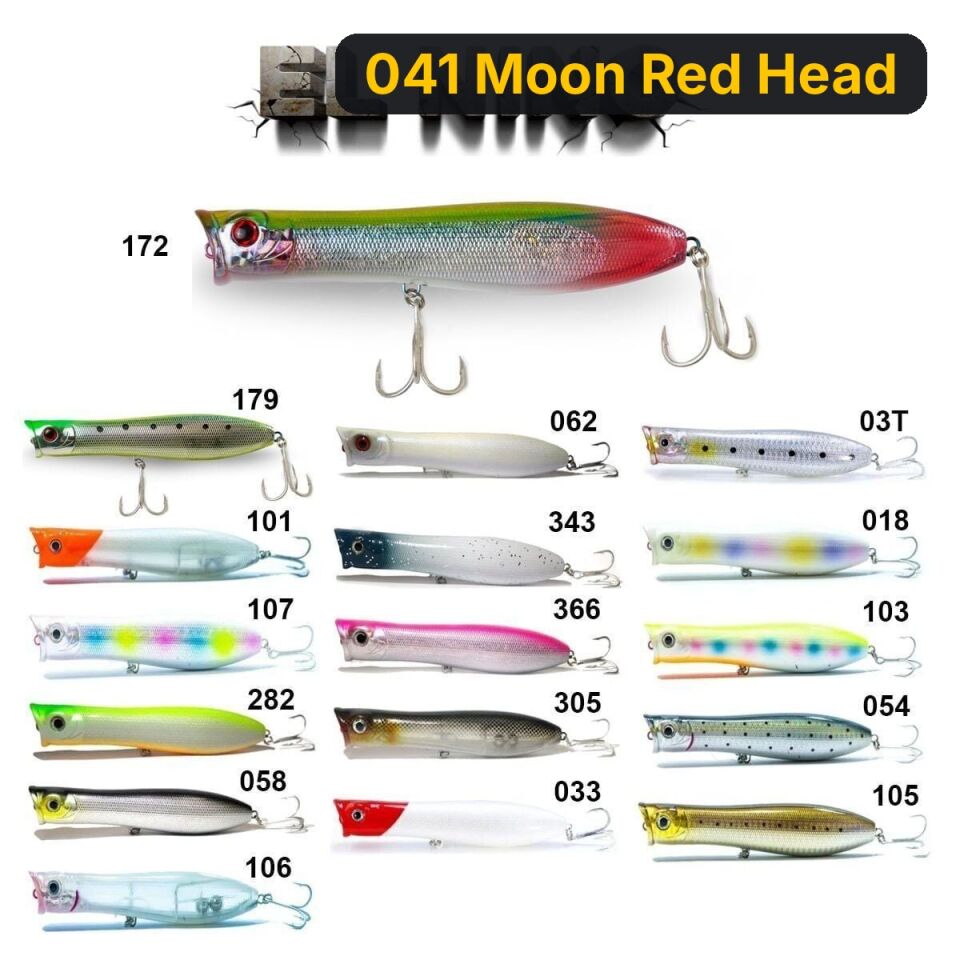 Fujin Elnino 13cm 31.5gr Maket Balık 041 Moon Red Head