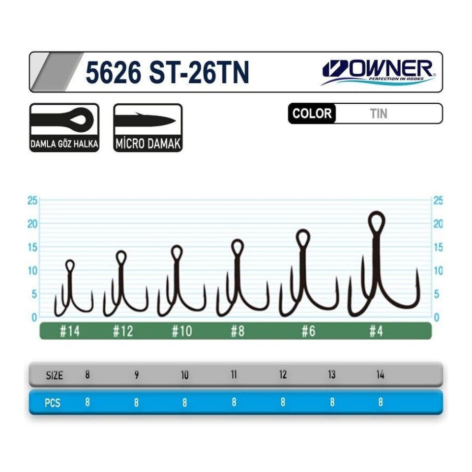 Owner 5626 St-26tn Tin Çarpma İğne 10