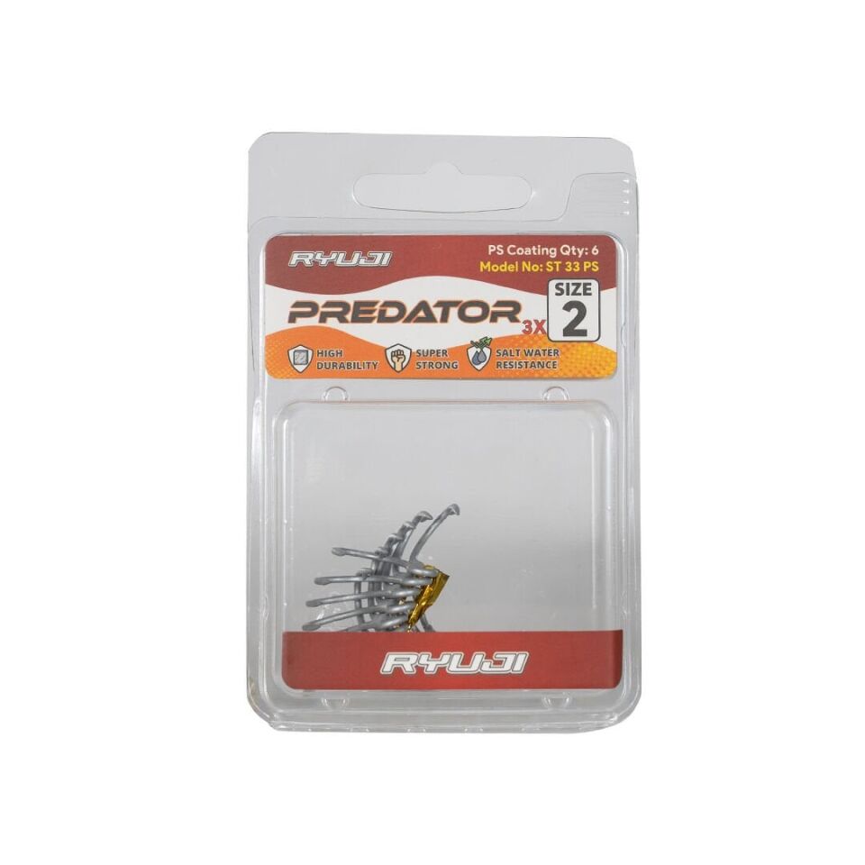 Ryuji Predatör ST33 (6 ADET) PS Üçlü İğne 10