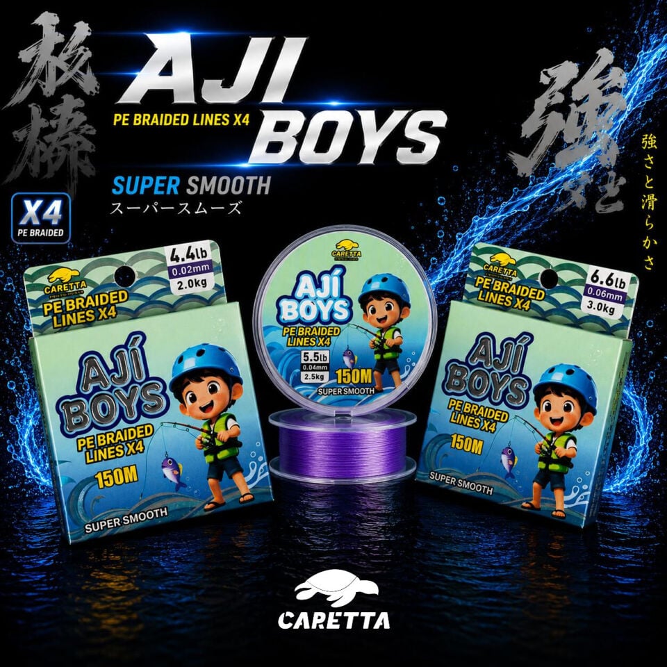 Caretta Aji Boys 4X 150 mt Purple İp Misina