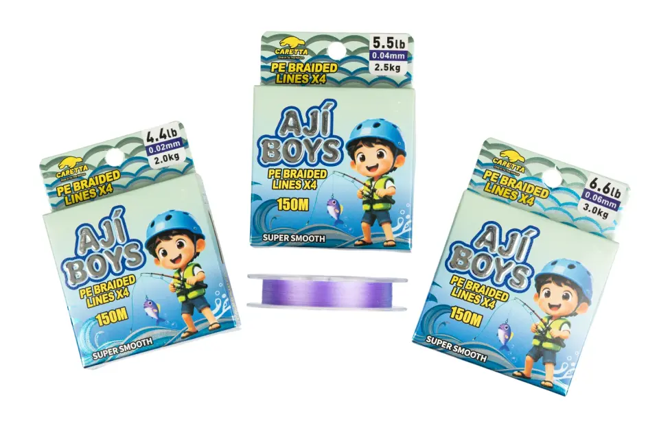 Caretta Aji Boys 4X 150 mt Purple İp Misina
