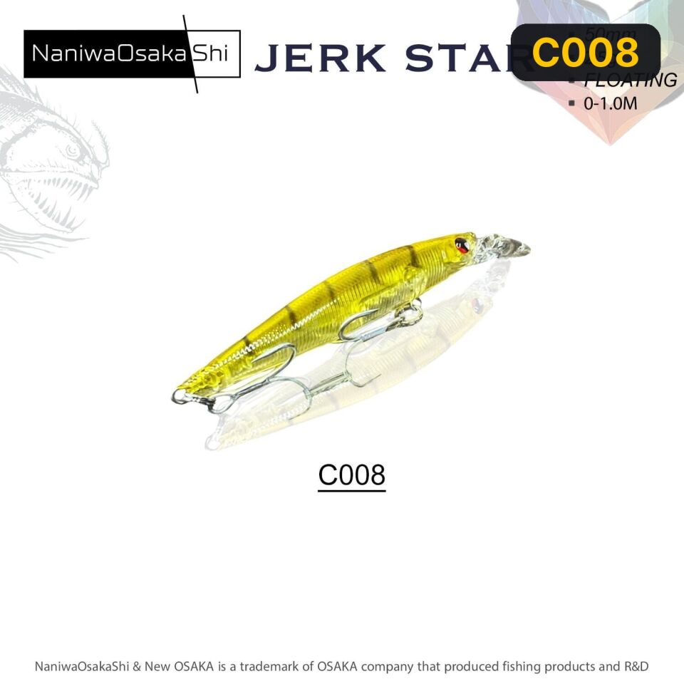 NaniwaOsakaShi Jerk Star 50mm 2,5gr Floating Maket Balık C008