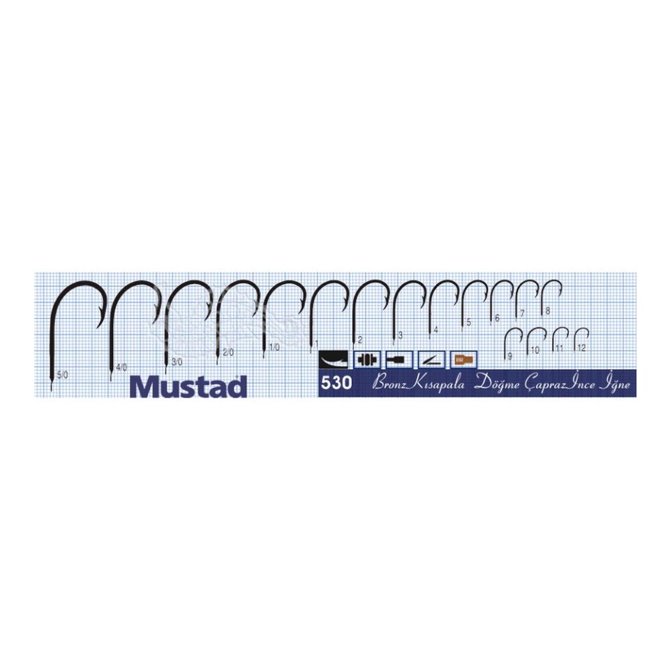Mustad Olta İğnesi 530 50li Bronz 1