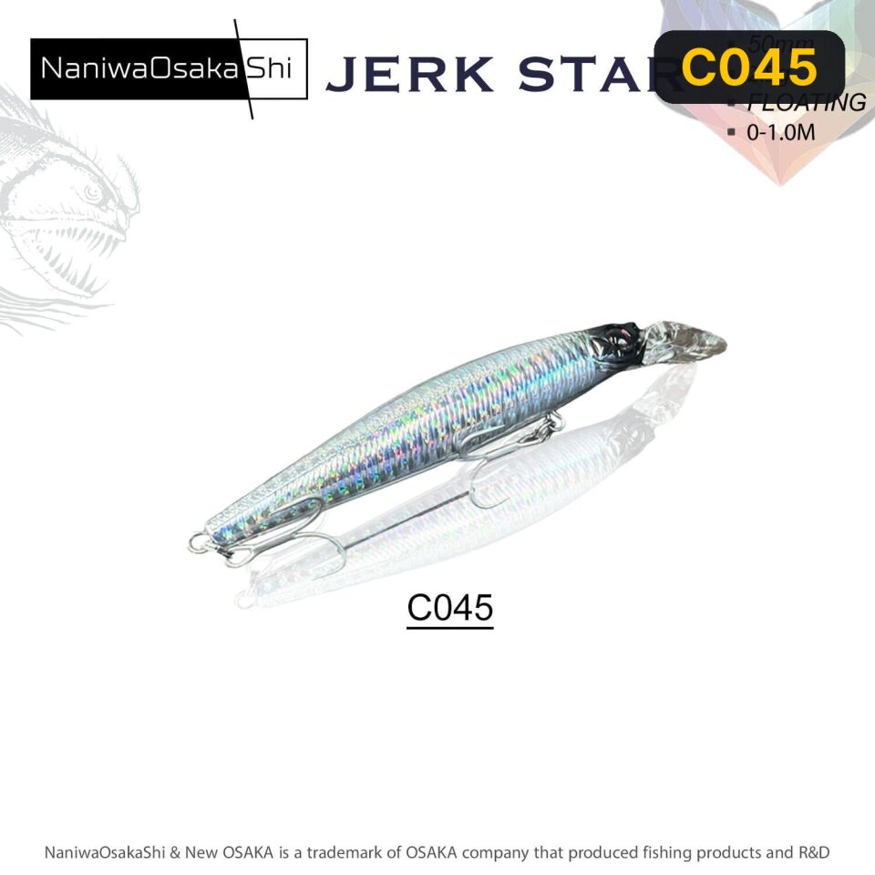 NaniwaOsakaShi Jerk Star 50mm 2,5gr Floating Maket Balık C045