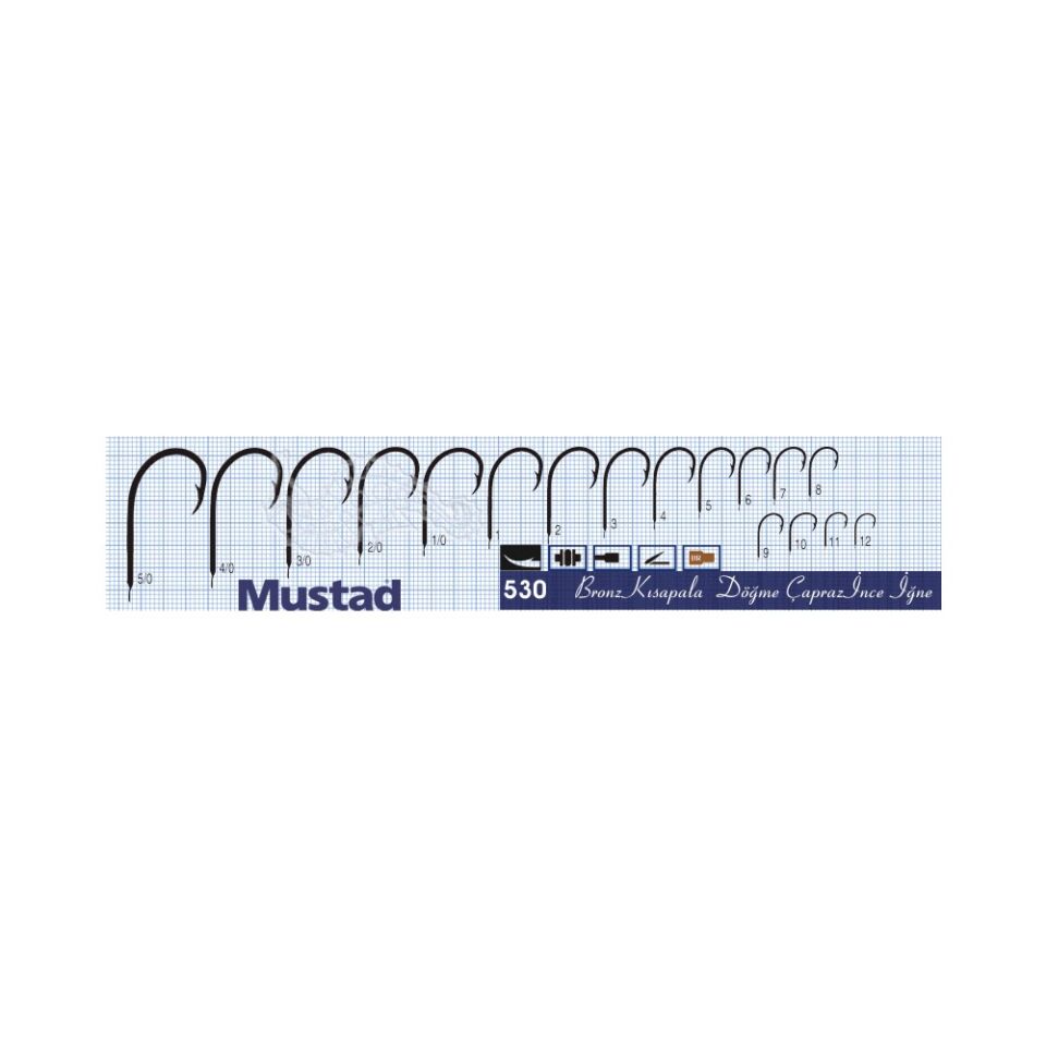 Mustad Olta İğnesi 530 25li Bronz