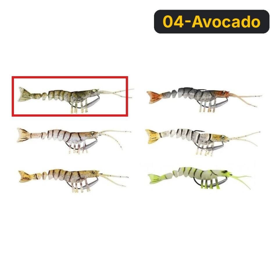 Savage gear TPE Manic Shrimp 10 cm 8 gr Sahte Balık 04-Avocado