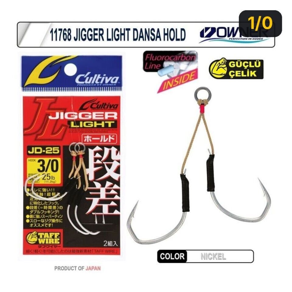 Cultiva 11768 Jigger Light Dansa Hold Assist İğne 1/0