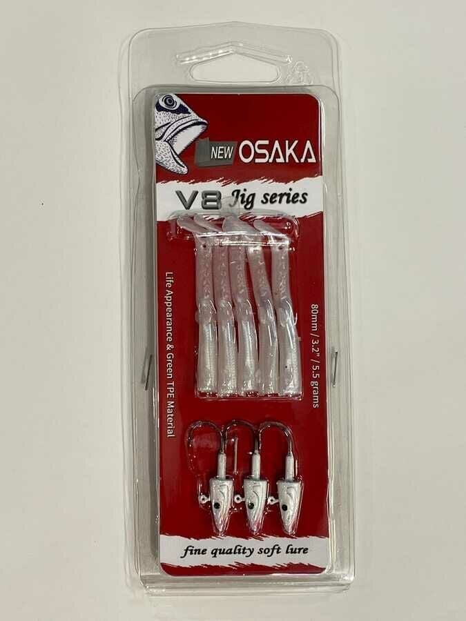 NaniwaOsakaShi V8 Jig Series 80mm 5.5gr Silikon Yem