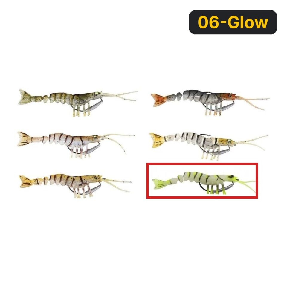 Savage gear TPE Manic Shrimp 10 cm 8 gr Sahte Balık 06-Glow