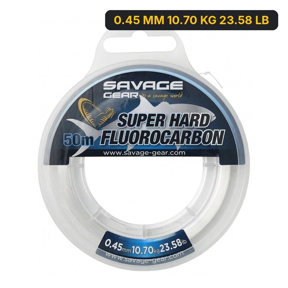 Savage Gear Super Hard Fluorocarbon 50 M Clear 0.45 MM 10.70 KG 23.58 LB