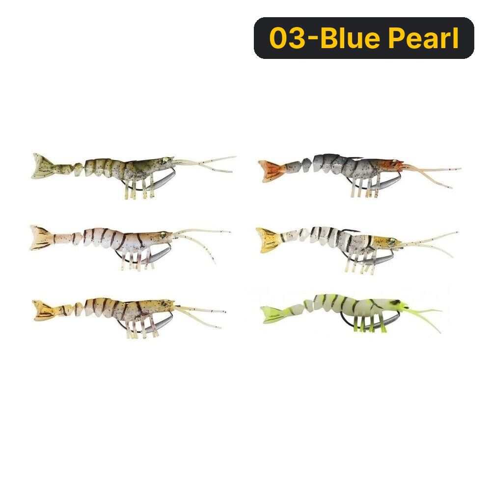 Savage gear TPE Manic Shrimp 10 cm 8 gr Sahte Balık 03-Blue Pearl