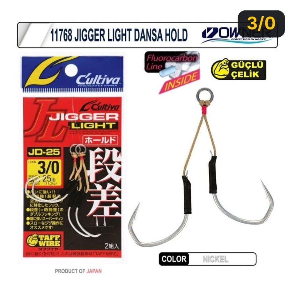 Cultiva 11768 Jigger Light Dansa Hold Assist İğne 3/0