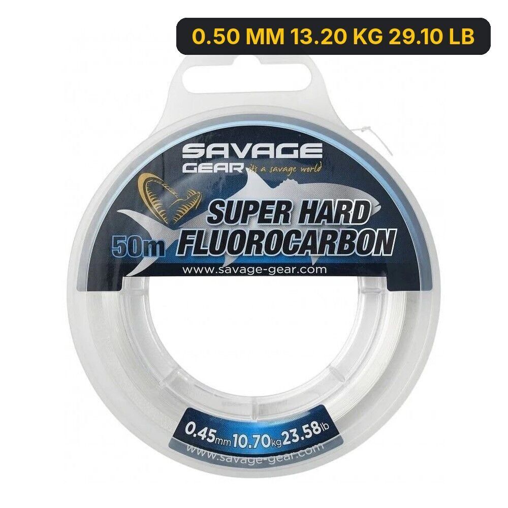 Savage Gear Super Hard Fluorocarbon 50 M Clear 0.50 MM 13.20 KG 29.10 LB
