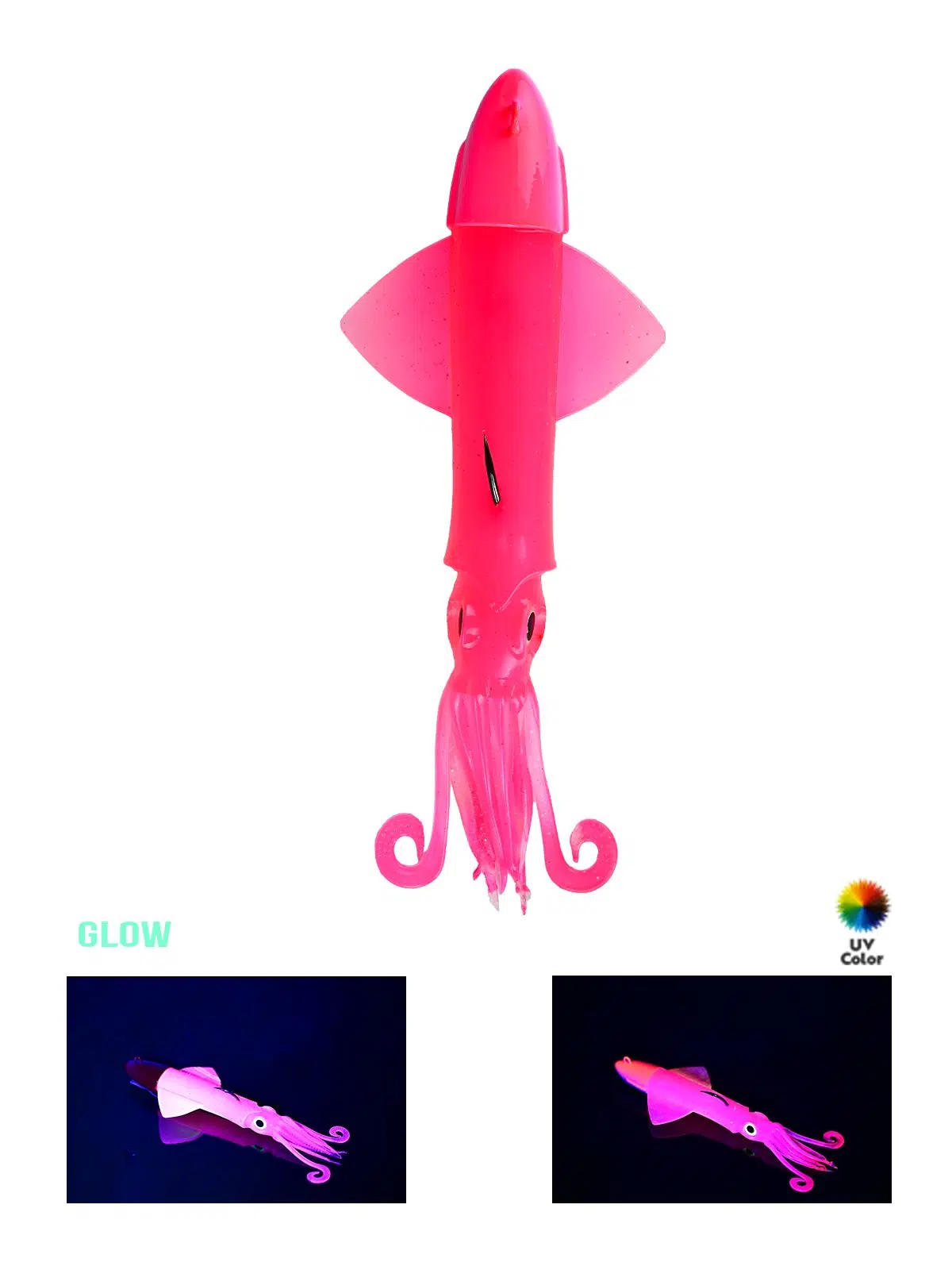 Fujin Calamax EVO 190gr Combo Squid Silikon Yem - Fluo Pink