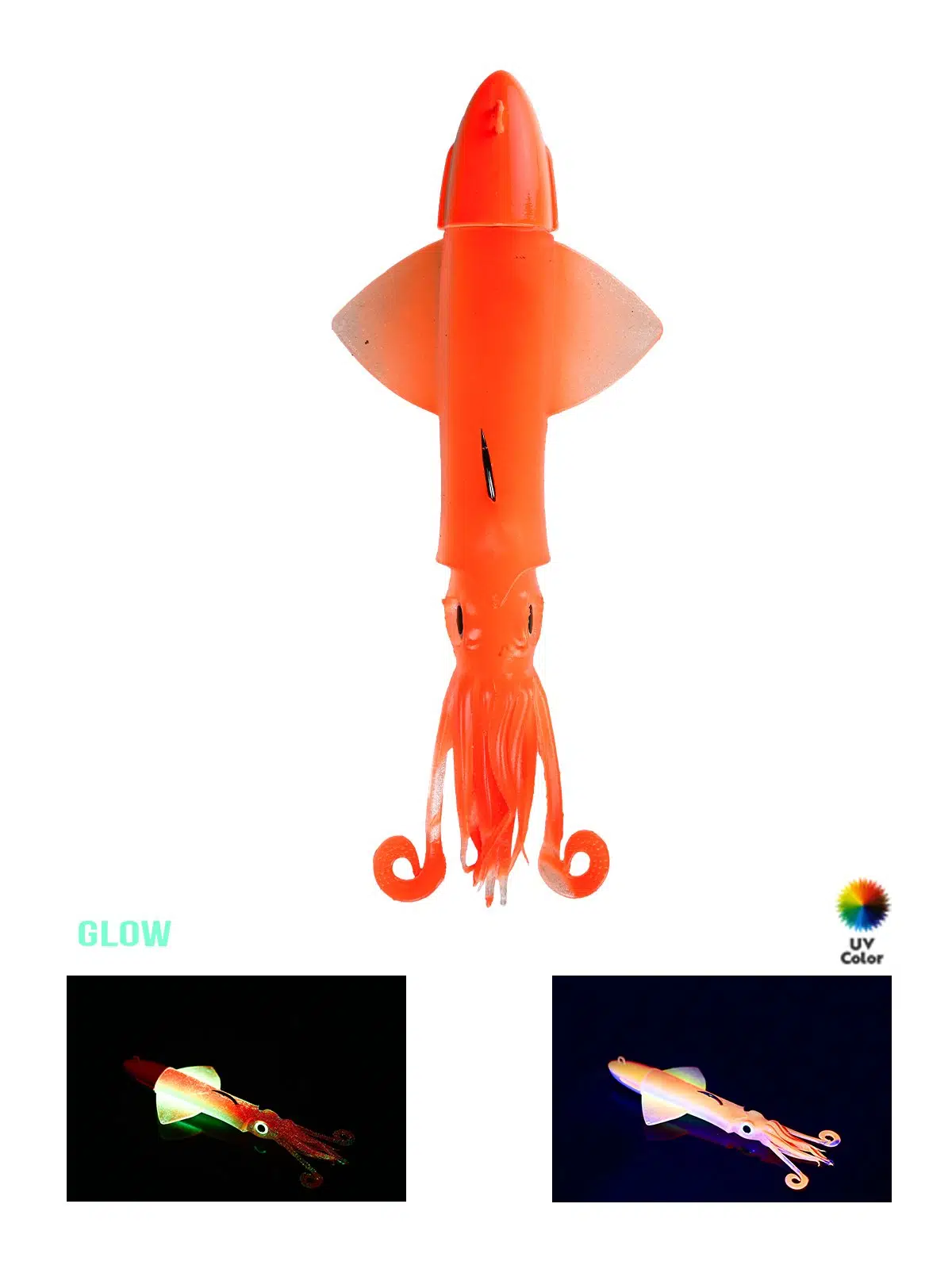 Fujin Calamax EVO 190gr Combo Squid Silikon Yem - Fluo Orange