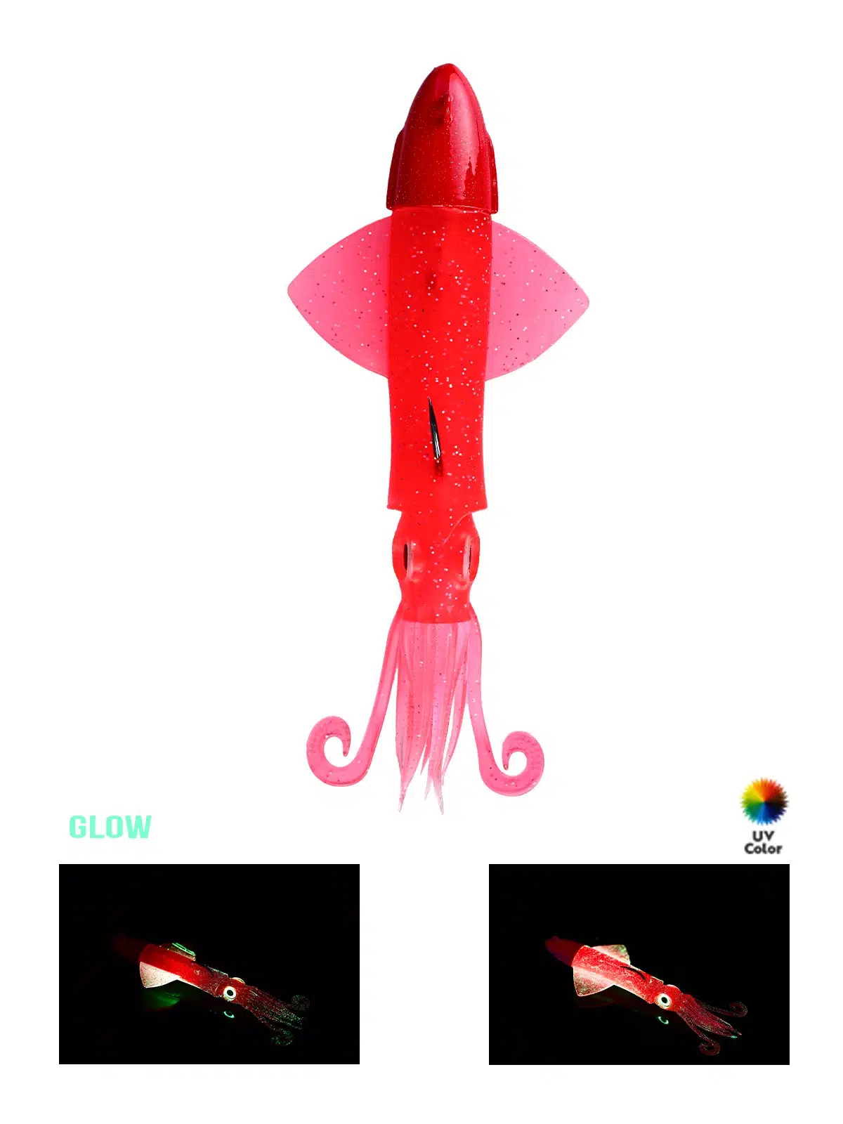 Fujin Calamax EVO 190gr Combo Squid Silikon Yem - Red